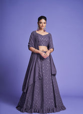 Ravishing Looking Mauve Purple Colour Lehenga Choli